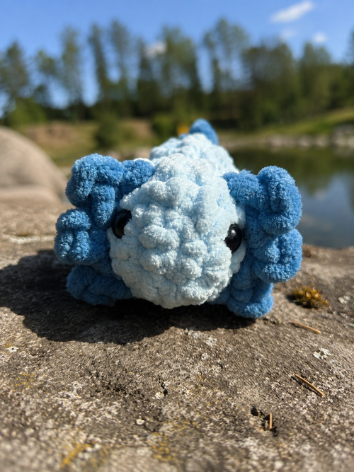 Blue axolotl
